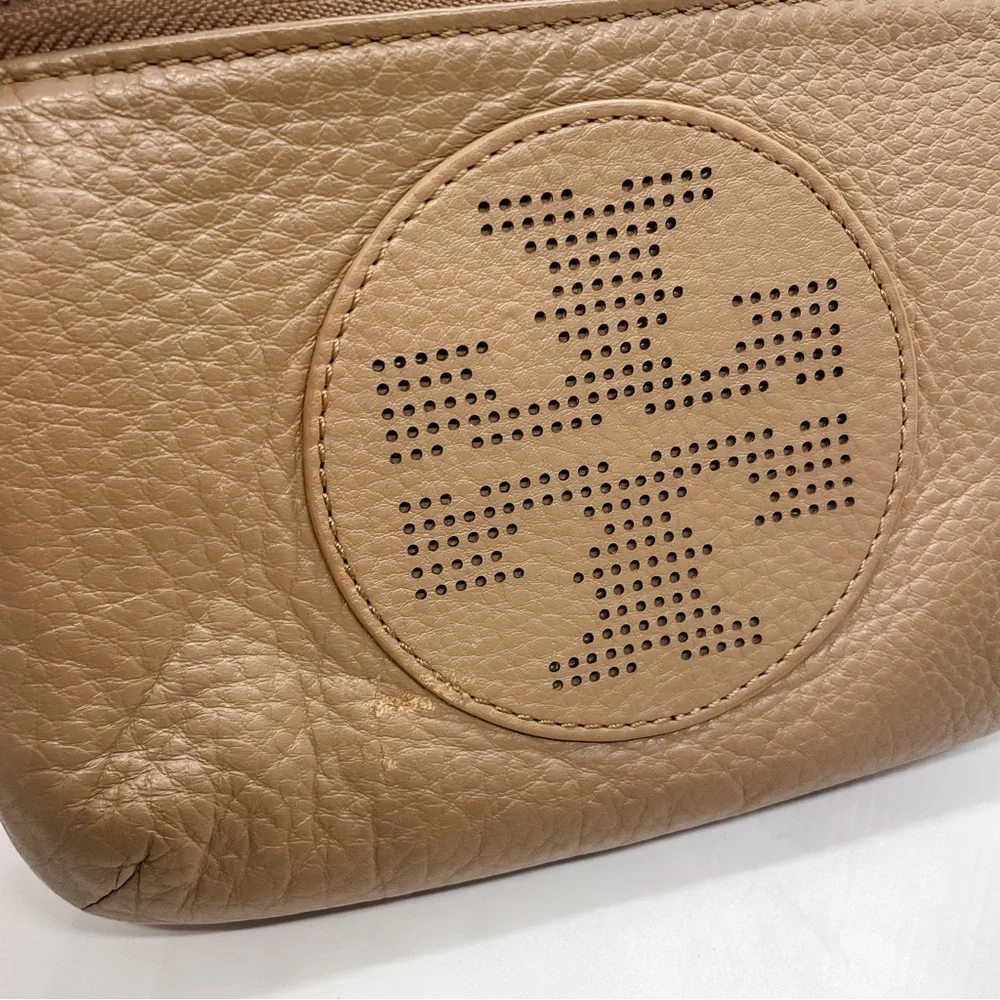 TORY BURCH Kipp Small Perforated Logo Leather Crossbody Bag